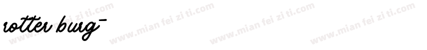 rotter burg字体转换